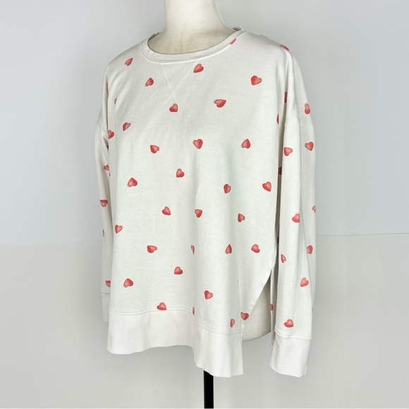 Lucky Brand heart sweatshirt - Picture 2 of 7